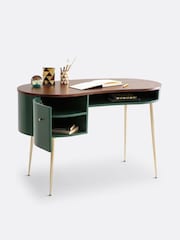 La Redoute Intérieurs Green Walnut Topim Vintage Desk - Image 5 of 6