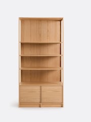 La Redoute Intérieurs Oak Senssia Oak 2-Door Shelving Unit - Image 2 of 6