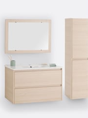 La Redoute Intérieurs Light Oak Nirio Wall-Mounted Bathroom Column - Image 1 of 6