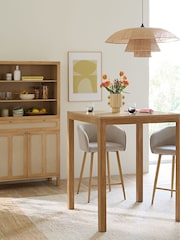 La Redoute Intérieurs Oak Nusso 2 to 4 Seater Square High Table - Image 1 of 5