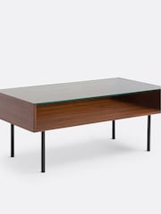 La Redoute Intérieurs Walnut Watford Walnut Display Coffee Table - Image 3 of 5