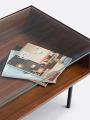 La Redoute Intérieurs Walnut Watford Walnut Display Coffee Table - Image 4 of 5