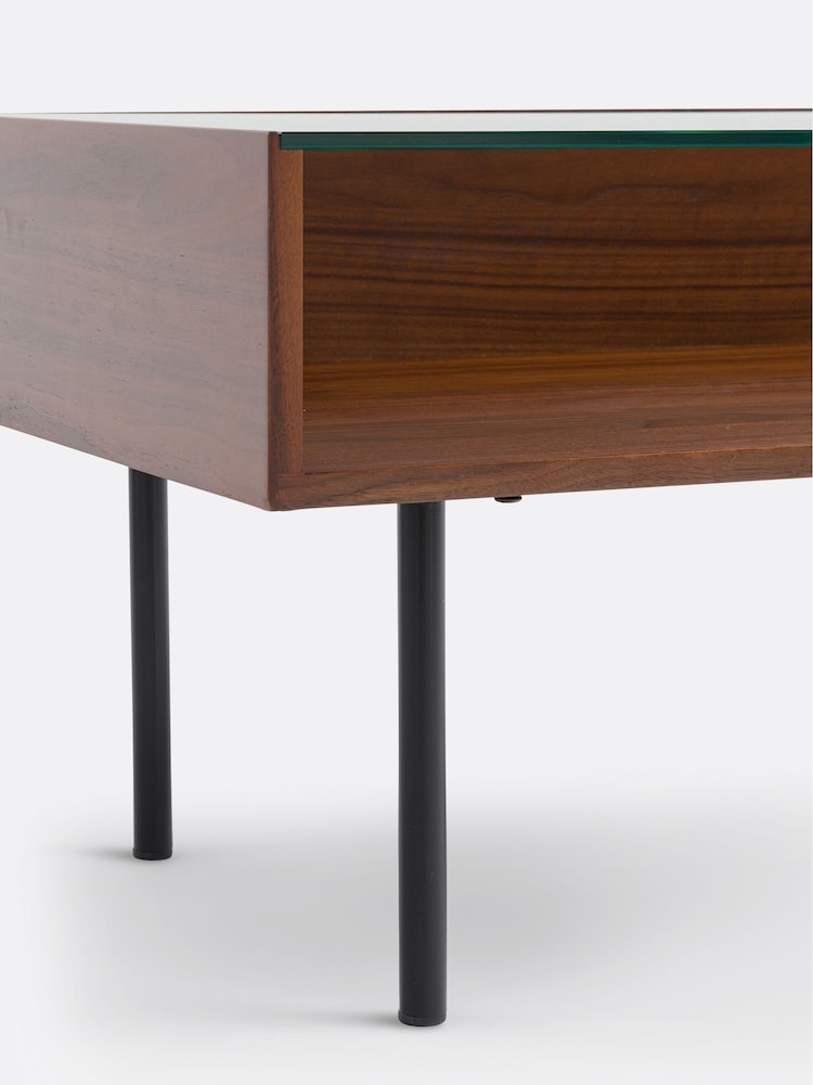 La Redoute Intérieurs Walnut Watford Walnut Display Coffee Table - Image 5 of 5