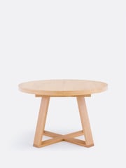 La Redoute Intérieurs Oak Ulmu 10 Seater Extendable Round Dining Table - Image 1 of 4
