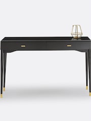 La Redoute Intérieurs Black Novani Console Table with 2 Drawers - Image 1 of 5