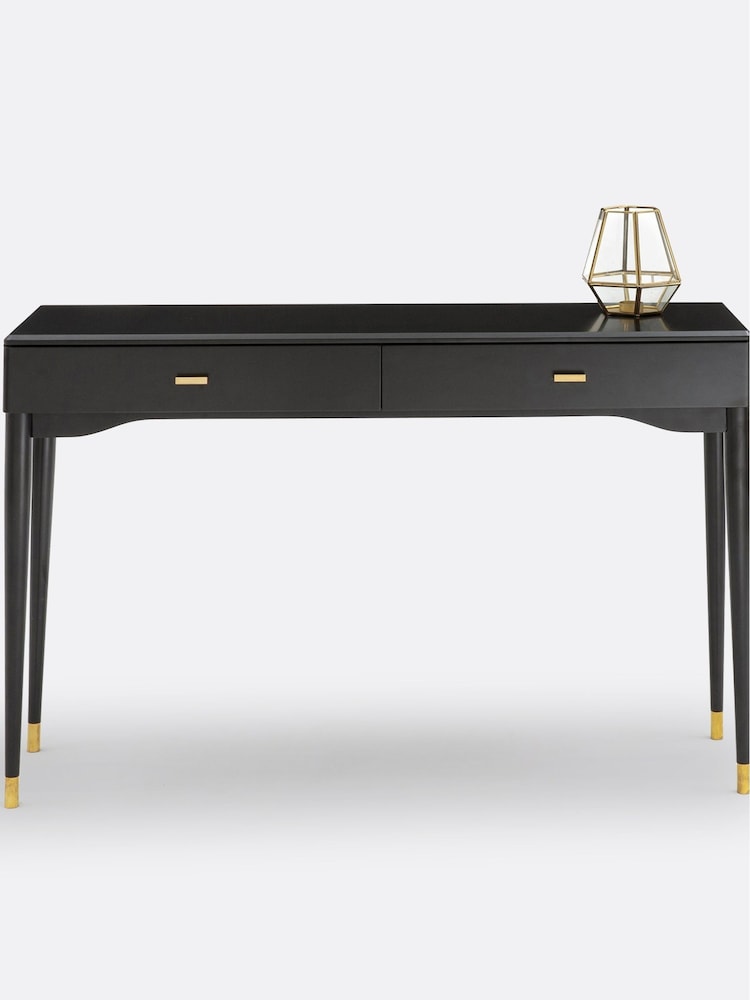 La Redoute Intérieurs Black Novani Console Table with 2 Drawers - Image 1 of 5 La Redoute Intérieurs Black Novani Console Table with 2 Drawers - Image 1 of 5