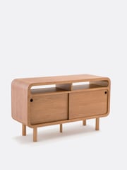 La Redoute Intérieurs Oak Palmo Vintage Double Washbasin Bathroom Unit - Image 4 of 7