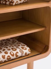 La Redoute Intérieurs Oak Palmo Vintage Double Washbasin Bathroom Unit - Image 6 of 7