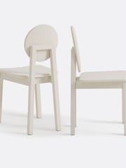La Redoute Intérieurs Set of 2 Natural Sculptural Ash Chairs - Image 1 of 4
