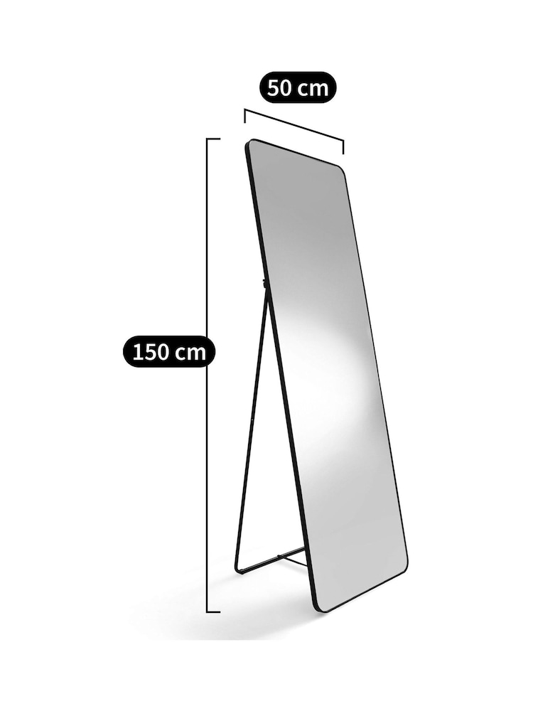 La Redoute Intérieurs Brass Iodus 50 x 150cm Standing Psyche Mirror - Image 5 of 5