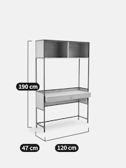 La Redoute Intérieurs Oak Volga Desk with Shelving Drawers  2 Compartments - Image 5 of 5