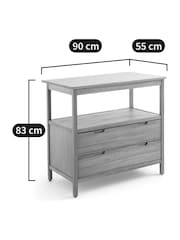 La Redoute Intérieurs Light Wood Cheira L90cm Acacia Bathroom Sink Vanity Unit - Image 6 of 6