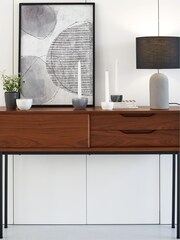 La Redoute Intérieurs Walnut Noyeto Console Table - Image 1 of 6