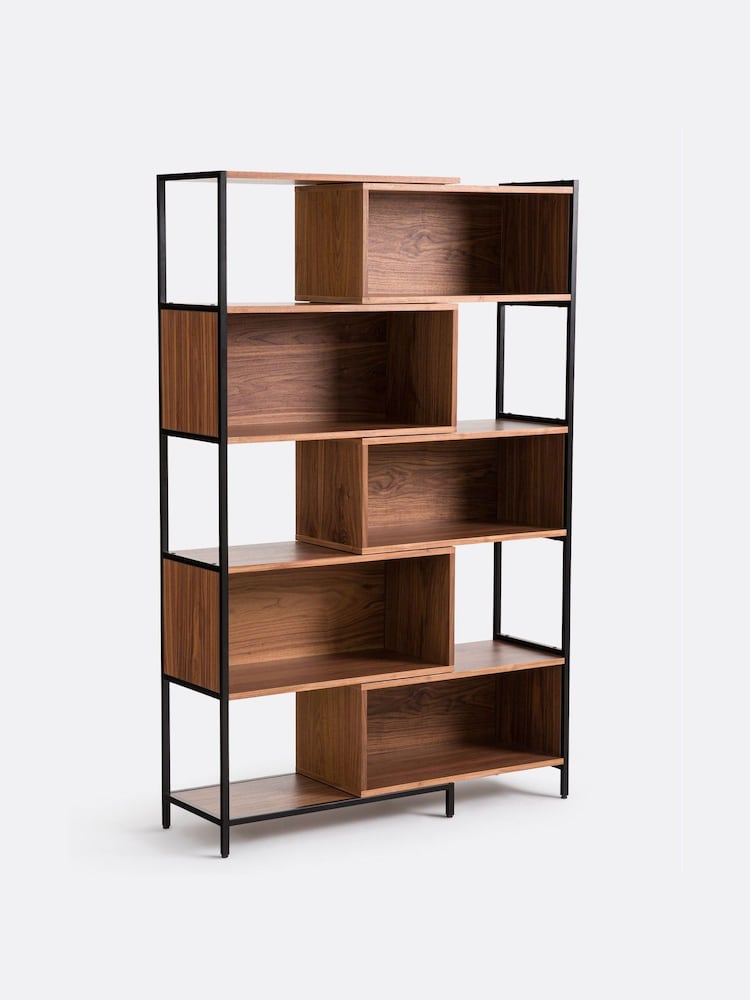 La Redoute Intérieurs Walnut Volga Modular Shelving Unit - Image 1 of 4 La Redoute Intérieurs Walnut Volga Modular Shelving Unit - Image 1 of 4