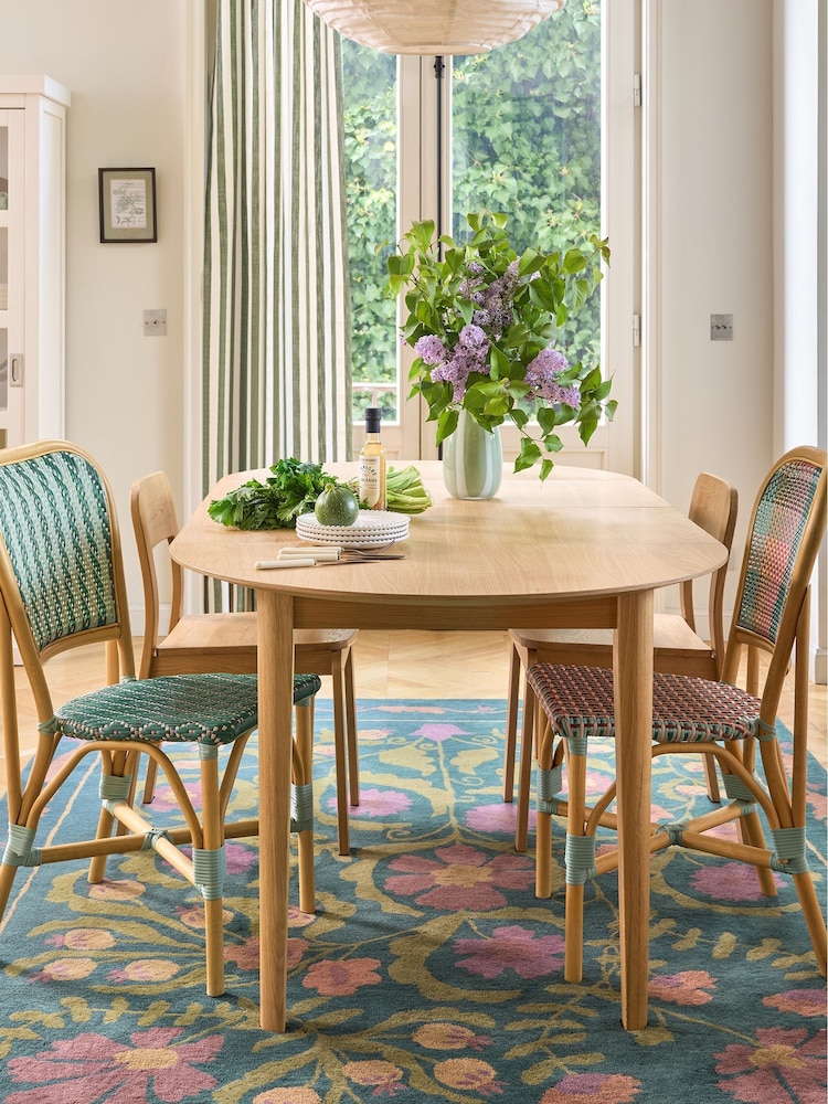 La Redoute Intérieurs Oak Tioga 4 To 8 Seater Oak Extendable Table - Image 1 of 4