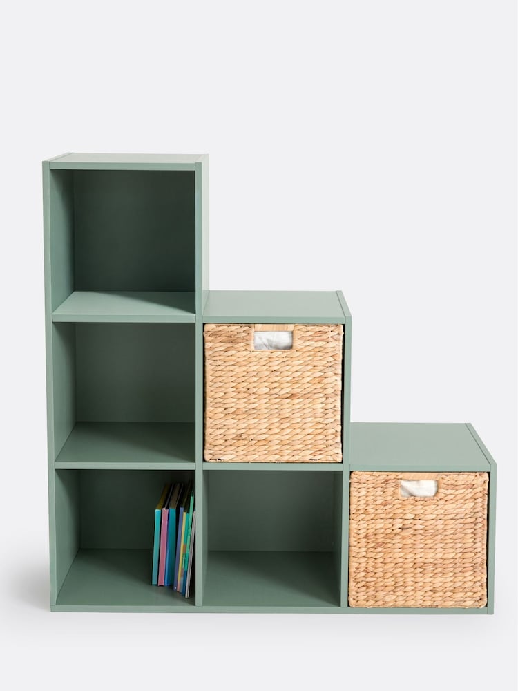 La Redoute Intérieurs Eucalyptus Diny 6-Compartment Stepped Storage Unit - Image 2 of 3 La Redoute Intérieurs Eucalyptus Diny 6-Compartment Stepped Storage Unit - Image 2 of 3