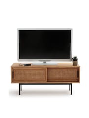 La Redoute Intérieurs Oak Waska Cane 2-Door TV Unit - Image 3 of 4