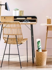 La Redoute Intérieurs Black Jimi Oak & Metal Desk - Image 1 of 6