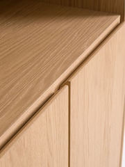 La Redoute Intérieurs Oak Norrem Bookcase with 3 Compartments and 3 Doors - Image 5 of 6