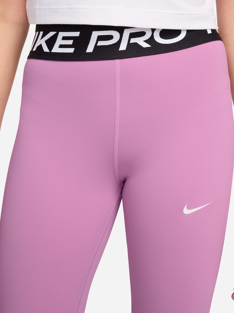 Nike Playful Pink Pro Mid-Rise Leggings - Image 6 of 6 Nike Playful Pink Pro Mid-Rise Leggings - Image 6 of 6