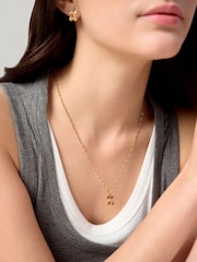 Aela Gold Tone Stainless Steel Waterproof Cherry Necklace - Image 3 of 3