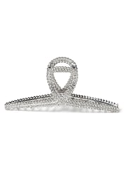 Aela Silver Rhinestone Hair Claw - Image 1 of 2