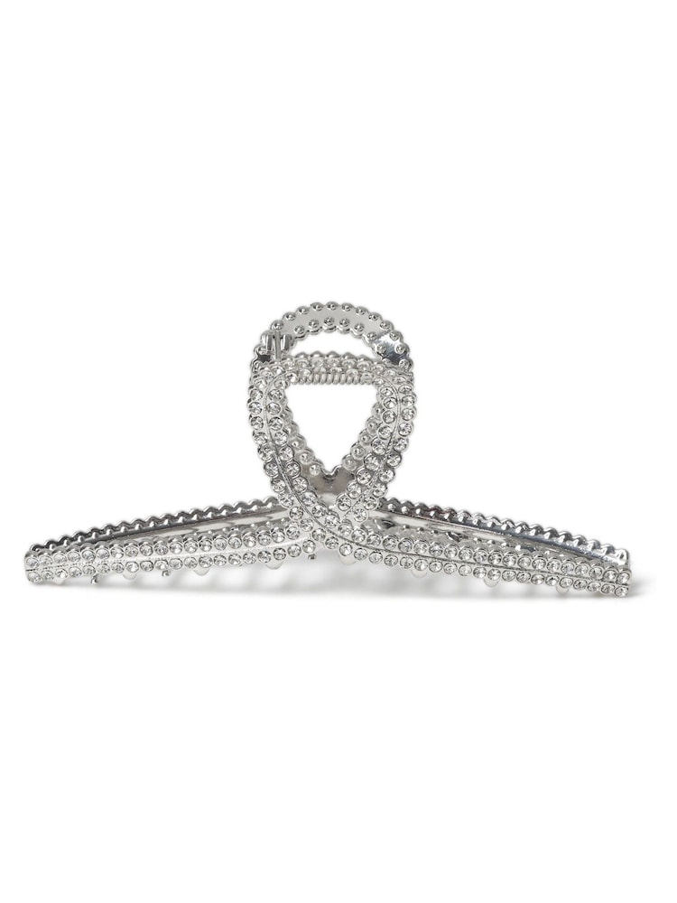 Aela Silver Rhinestone Hair Claw - Image 1 of 2 Aela Silver Rhinestone Hair Claw - Image 1 of 2