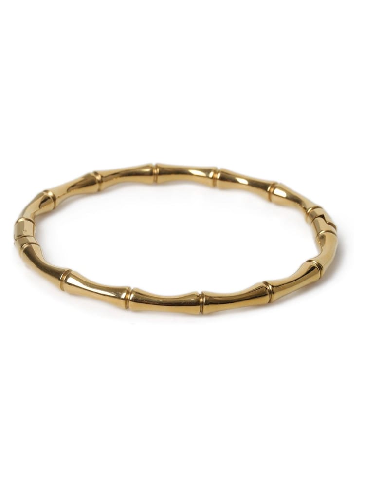 Stainless Steel Bamboo Bangle - Image 2 of 2
