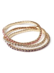 Aela Pink Cupchain Stretch Anklet Set - Image 1 of 2