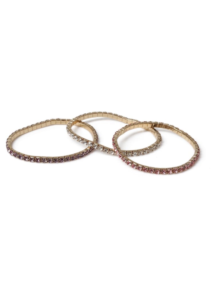 Aela Pink Cupchain Stretch Anklet Set - Image 2 of 2 Aela Pink Cupchain Stretch Anklet Set - Image 2 of 2