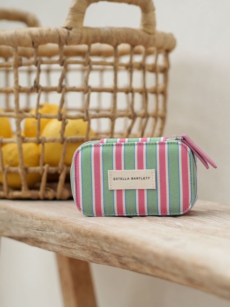 Estella Bartlett Green Stripe Mini Jewellery Box - Image 3 of 3 Estella Bartlett Green Stripe Mini Jewellery Box - Image 3 of 3