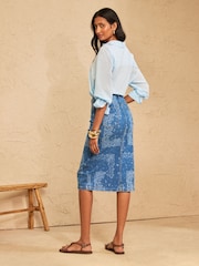 Love & Roses Bandana Print Pencil Skirt - Image 4 de 4