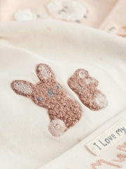 Neutral Tie Top Baby Hats 2 Pack (0-6mths) - Image 5 of 5