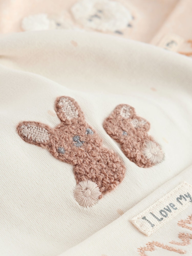 Neutral Tie Top Baby Hats 2 Pack (0-6mths) - Image 5 of 5 Neutral Tie Top Baby Hats 2 Pack (0-6mths) - Image 5 of 5