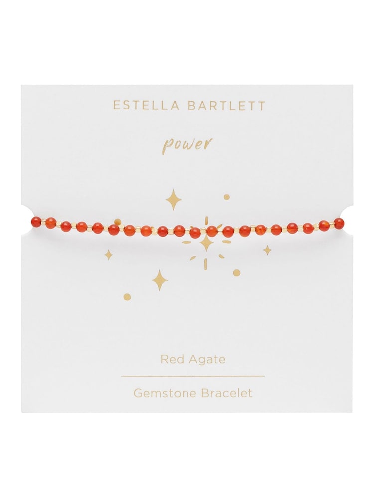 Estella Bartlett Gold Tone Wellness Agate Amelia Bracelet - Image 2 of 3