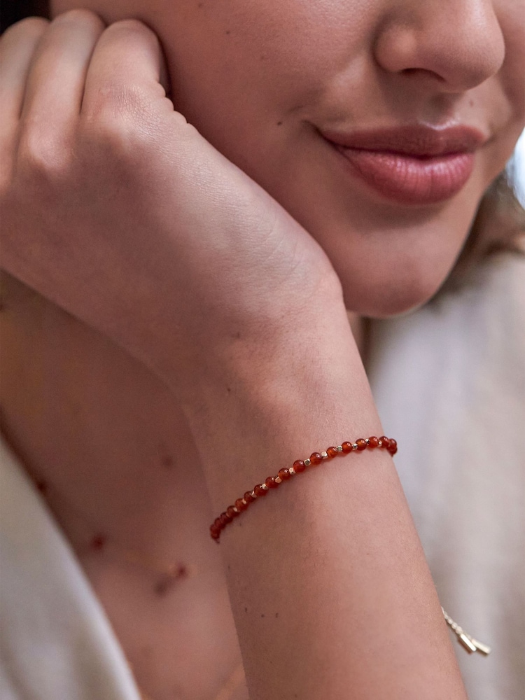 Estella Bartlett Gold Tone Wellness Agate Amelia Bracelet - Image 3 of 3