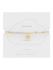 Estella Bartlett Gold Tone Faceted Mini Doodle Flower Bracelet - Image 2 of 3