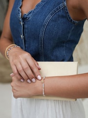 Estella Bartlett Gold Tone Faceted Mini Doodle Flower Bracelet - Image 3 of 3