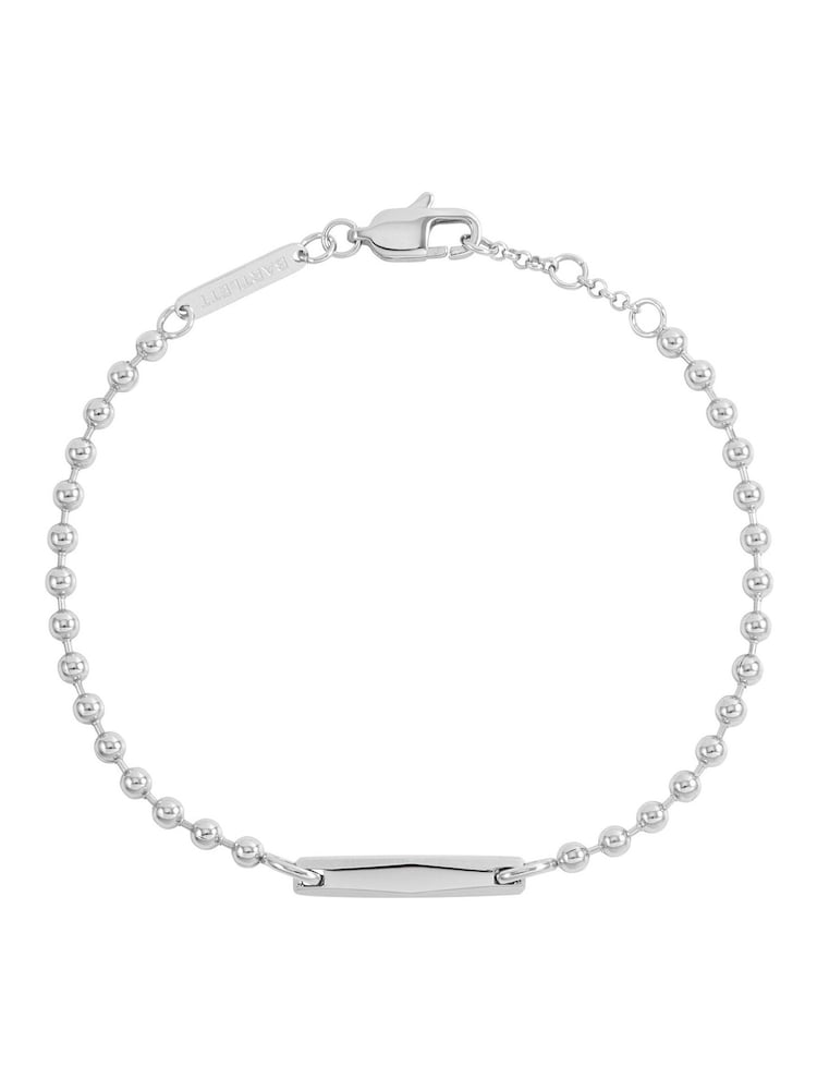 Bartlett Silver Tone Faceted Geometric Ball Chain Bracelet - Image 1 of 2