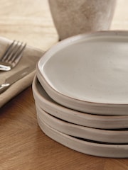 Set of 4 Natural Lana Side Plates - Image 2 of 2
