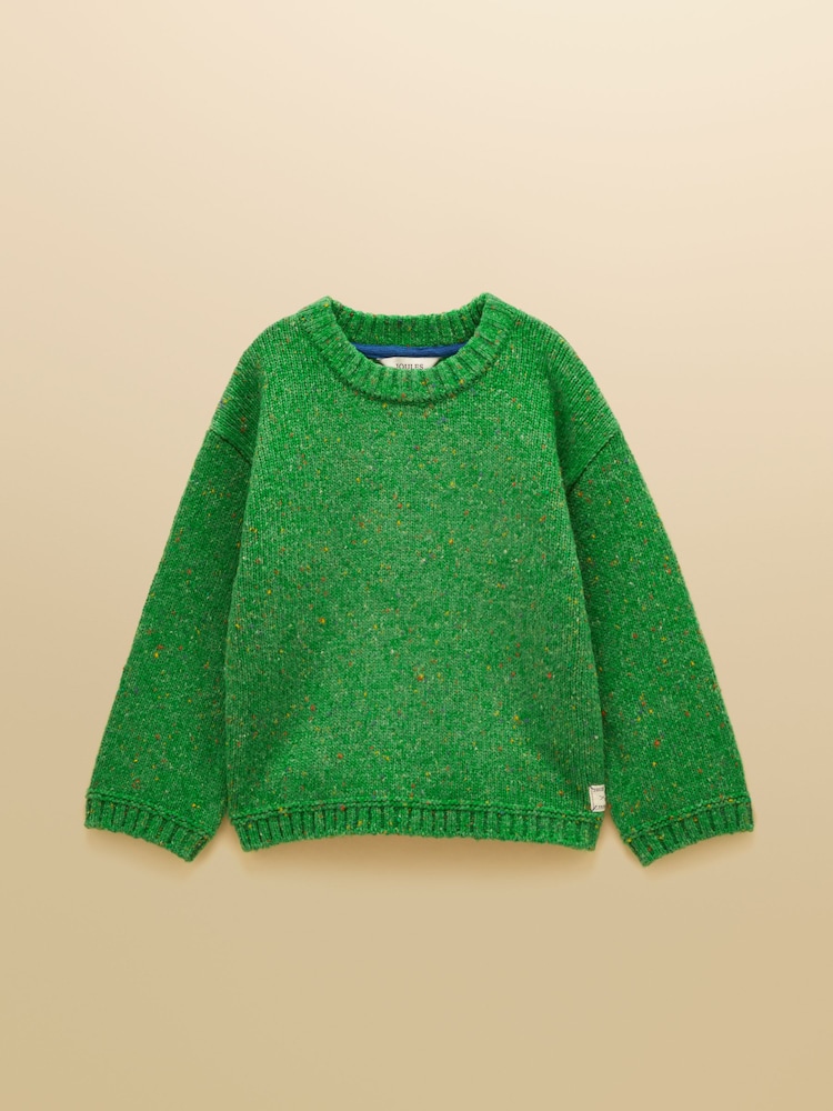 Joules Kids' Fisherman Green Rib Jumper - Image 1 of 4 Joules Kids' Fisherman Green Rib Jumper - Image 1 of 4