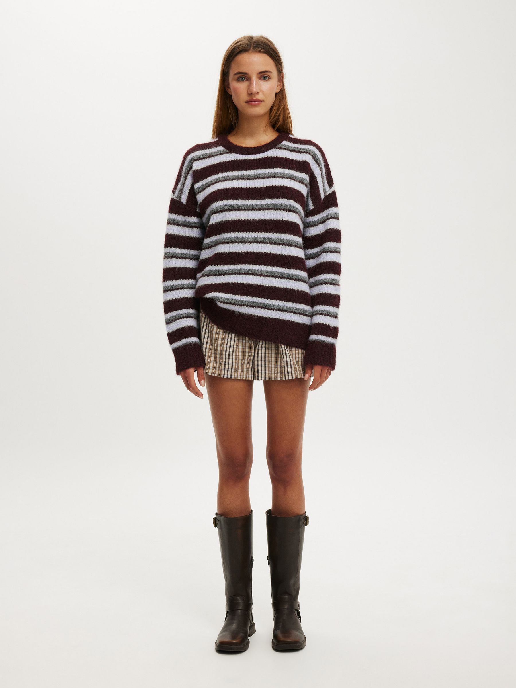 Buy Cotton On Red Luxe Crew Neck Jumper from Next Romania