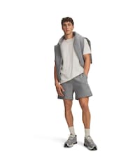 Under Armour Grey Rival Fleece Shorts - Image 4 of 4
