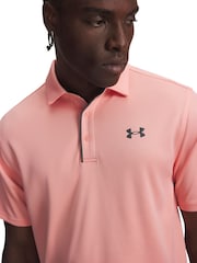 Under Armour Pink Tech Polo Shirt - Image 3 of 3