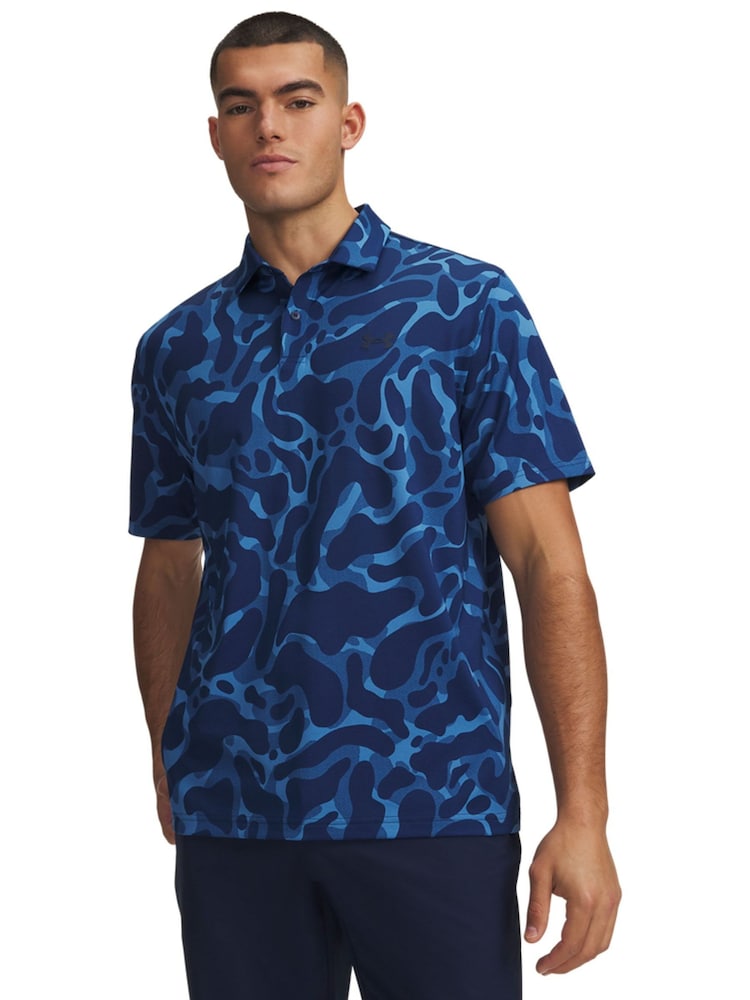 Under Armour 매치플레이 프린트 골프 폴로 셔츠 - 3의 이미지 1