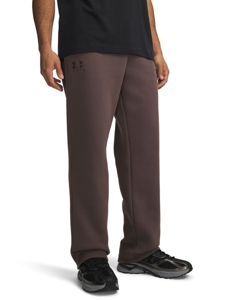 Under Armour Brown Essential Icon Fleece Trousers - Image 1 of 3