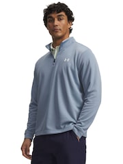 Under Armour Blue Links QuarterZip Golf Layer Sweat Top - Image 1 of 3
