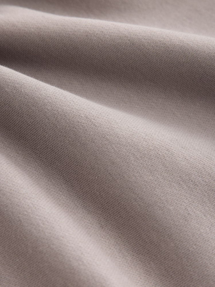 Stone Neutral Regular Fit Heavyweight Cotton Rich Jersey Hoodie - Image 7 of 7 Stone Neutral Regular Fit Heavyweight Cotton Rich Jersey Hoodie - Image 7 of 7