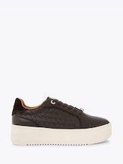 KG Kurt Geiger Brown Lighter Weave Trainers - Image 1 of 4