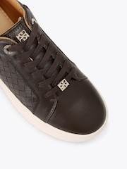 KG Kurt Geiger Brown Lighter Weave Trainers - Image 3 of 4